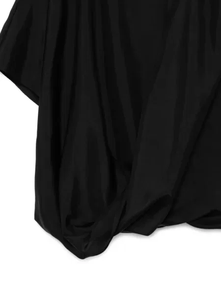 Top Less asimetric negru