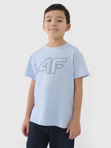 4F koszulka t-shirt dla chłopca błękitna