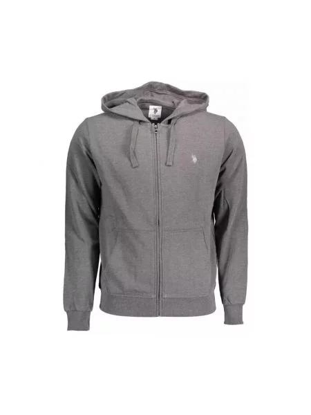 Koszulka polo U.s Polo Assn. z kapturem szara