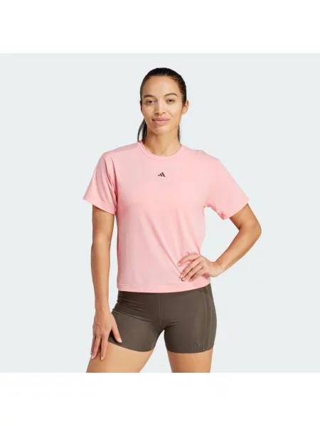 Pruhované tričko Adidas růžové