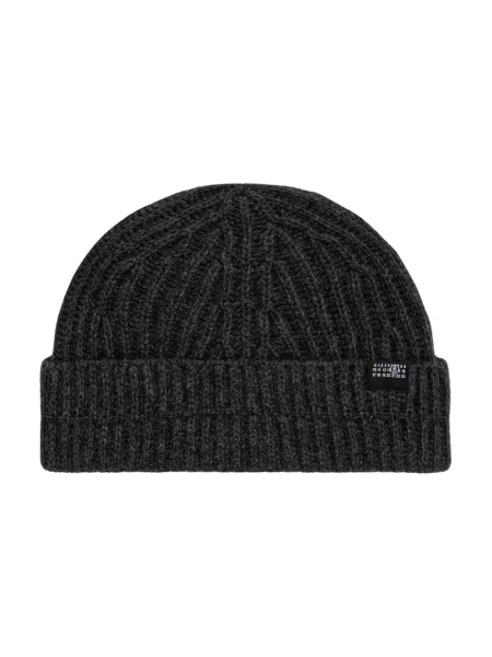 Maison Margiela czapka beanie z wełną czarna