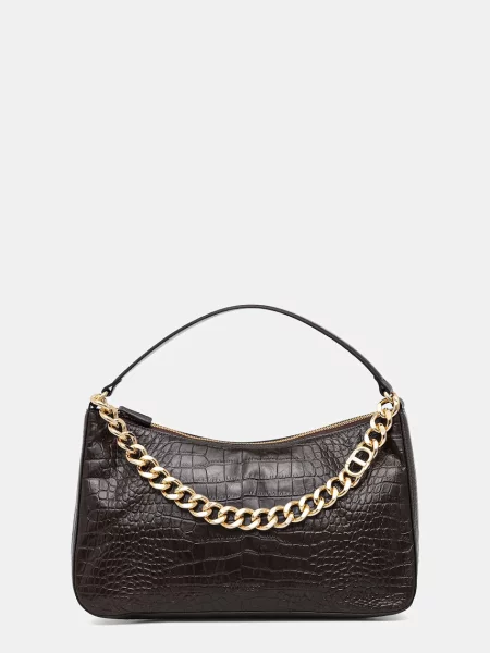 Twinset torebka skórzana brązowy czarna