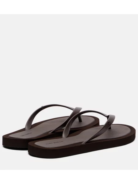 Chiloți tanga Tory Burch maro
