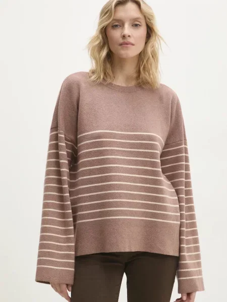 Пуловер Answear Lab дамски кафяво
