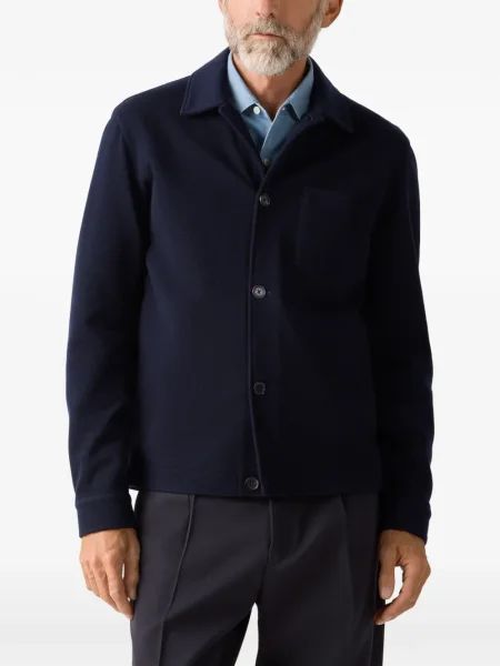 Риза Zegna синьо