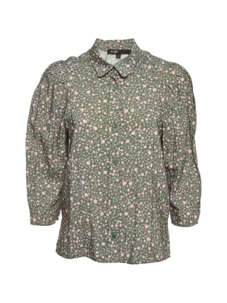 Cămașă Maje cu model floral cu imagine verde