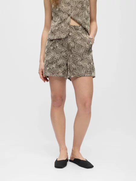 OBJECT Pantaloni OBJKERRY nisipiu alb