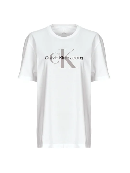 Denim ruha Calvin Klein Jeans fehér