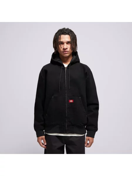 Dickies Kurtka Zimowa Hilham Lined Denim Hooded Bomber czarna