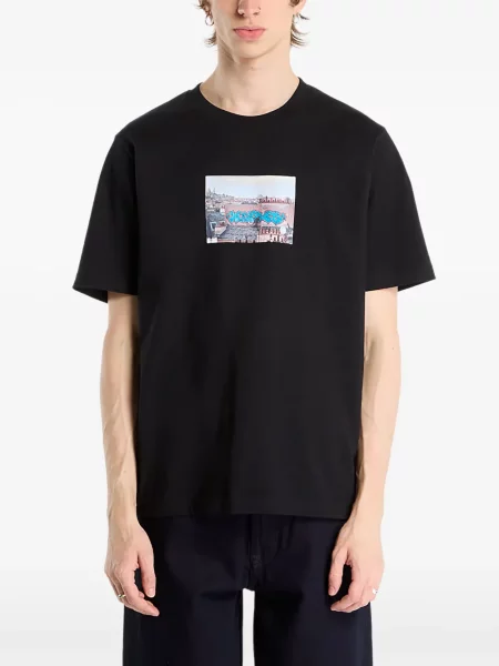 Tricou Wasted cu imagine negru