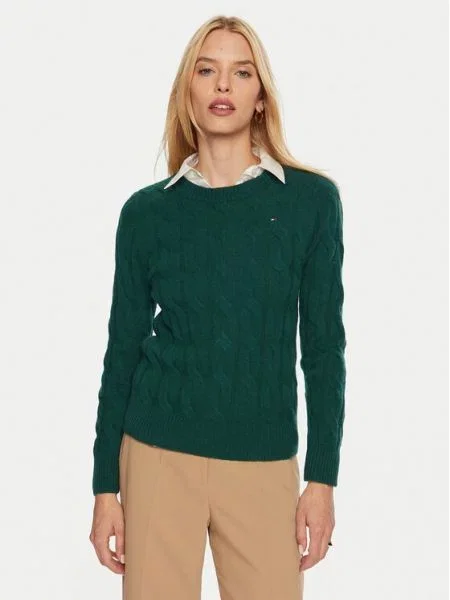 Tommy Hilfiger Megztinis žalia