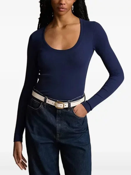 Șosete Polo Ralph Lauren tricotate cu nervuri cu două rânduri de nasturi portocaliu
