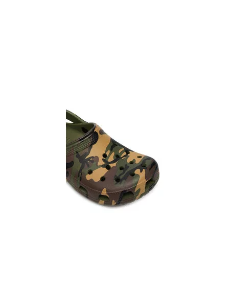 Papucs Crocs Classic Camouflage Clog zöld