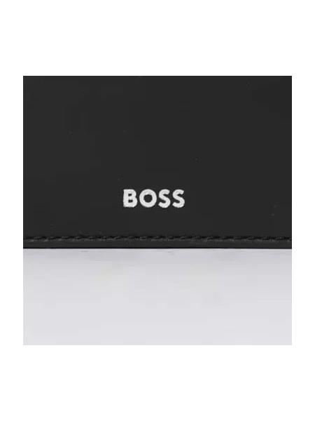 Bőr pénztárca Boss fekete