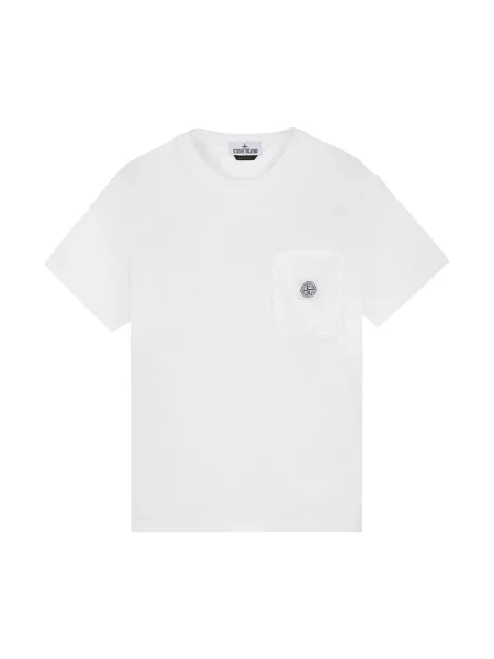 Koszulka Stone Island z kamieniami biała