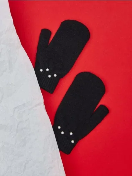 Рукавички з одним пальцем чорний