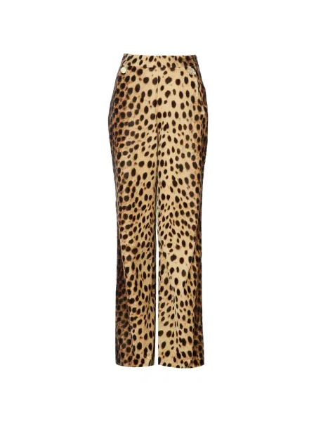 Pantaloni Temperley London cu imagine cu imprimeu animal print