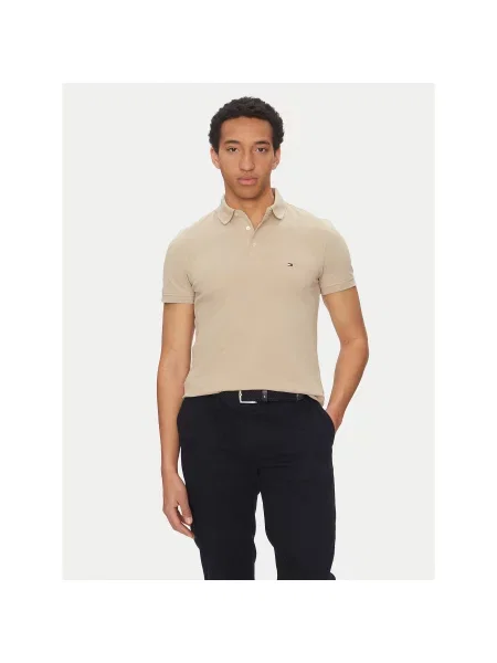 Tommy Hilfiger Polo majica Slim Fit bež