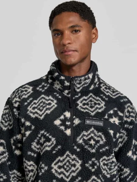Sweter o kroju regular fit z naszywką z logo Columbia czarny