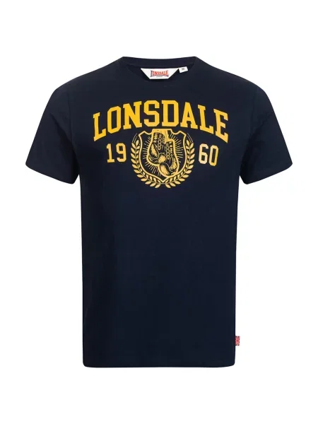 LONSDALE Tricou Staxigoe bleumarin galben