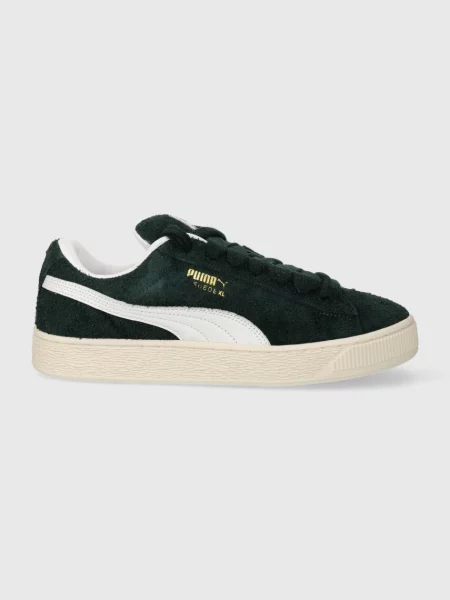Кожени маратонки Puma Suede XL Hairy зелено