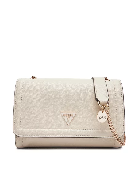 GUESS Torba za na rame Noelle II prljavo bijela bež