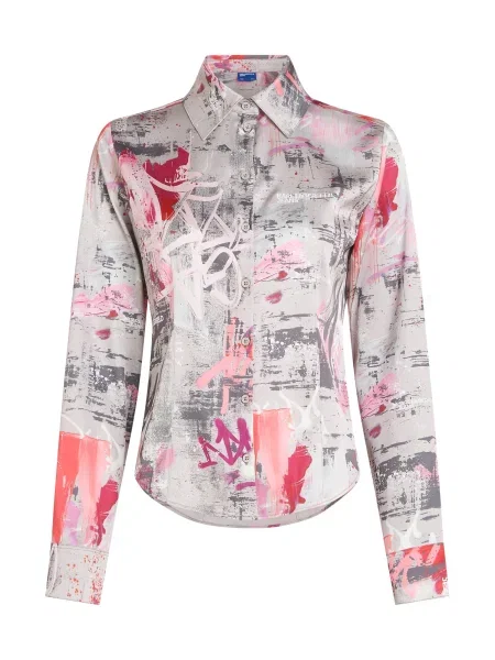 KARL LAGERFELD JEANS Bluză / bazalt / roz gri