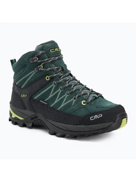 Buty trekkingowe CMP Rigel Mid Waterproof zielony chrom 41 czarny