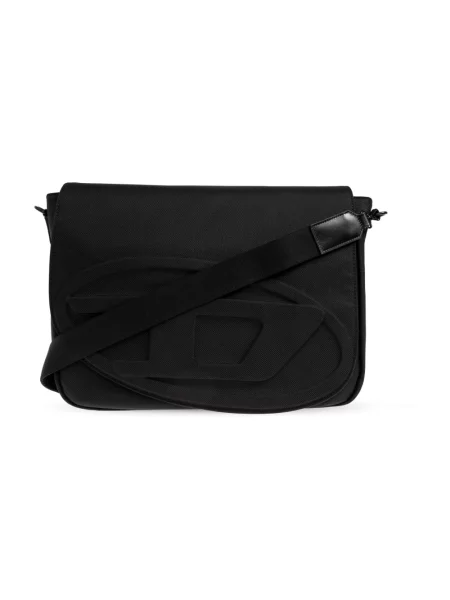 Torba crossbody Diesel skórzana czarna