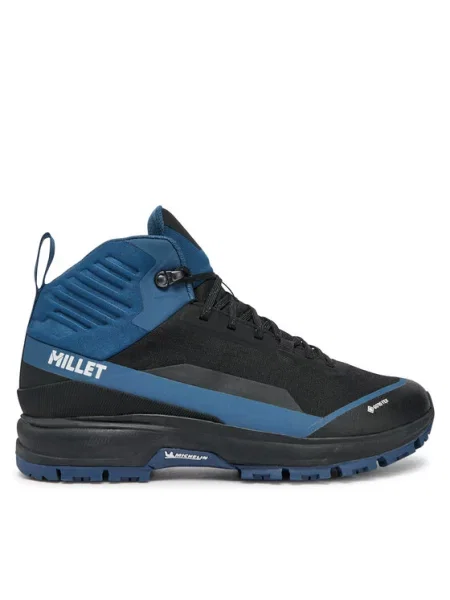 Pánske trekové topánky Millet Wanaka Mid GTX black/ dark denim čierna