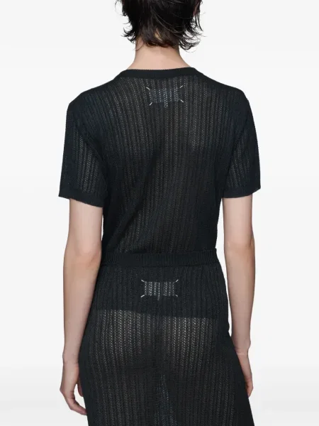 Cămașă Maison Margiela scurtă negru