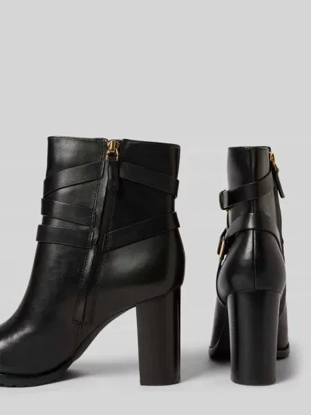 Sztyblety na model ‘BOOTIE’ Lauren Ralph Lauren czarne
