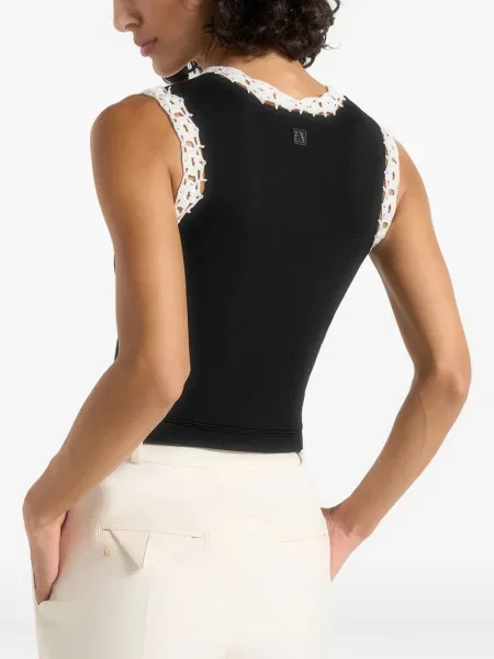 Cropp top Manière De Voir cu volane negru