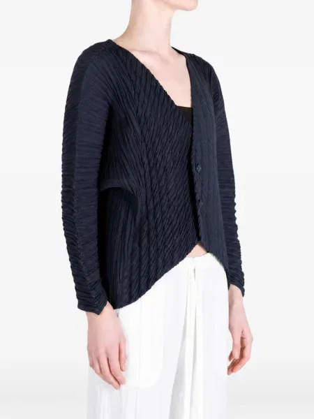 Cardigan Issey Miyake asimetric albastru