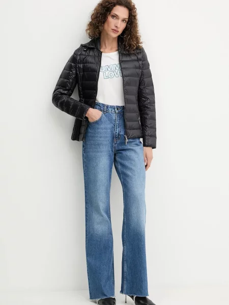 Пухова куртка Armani Exchange демісезонна чорний