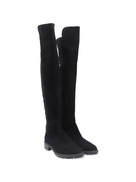 Cizme Stuart Weitzman din piele de căprioară negru