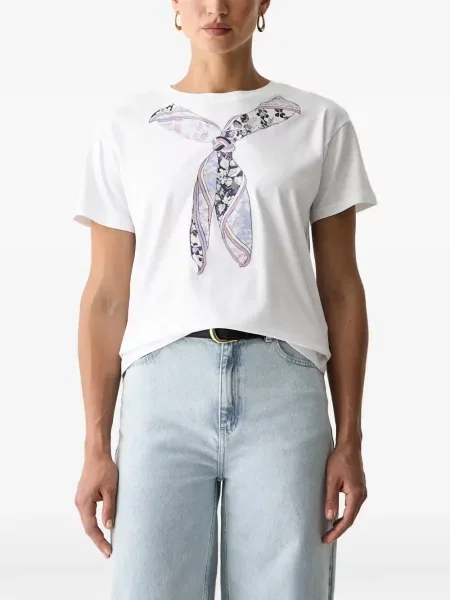 Tricou Silvian Heach cu imagine alb