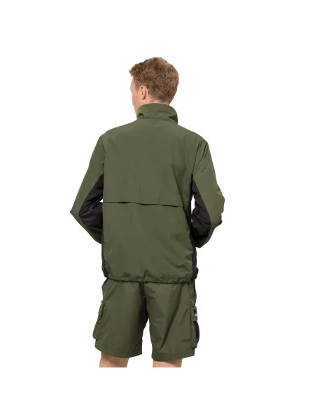 Kurtka wodoodporna Jack Wolfskin Rebel Overhead biała