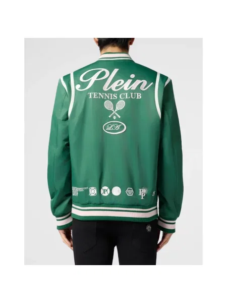 Kurtka bomber Philipp Plein do tenisa zielony