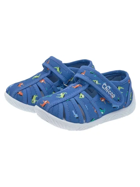 Детские тапочки Chicco голубые