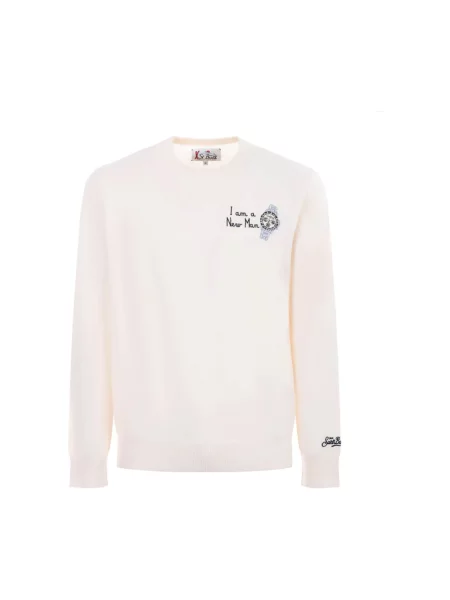 Sweter Saint Barth wełniany beżowy