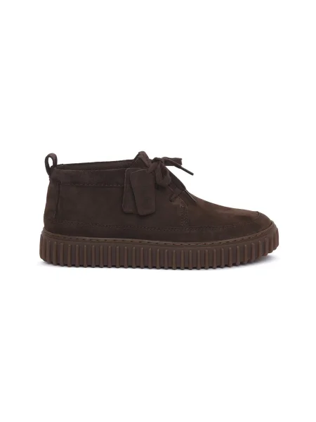 Čipkované tenisky Clarks hnedá