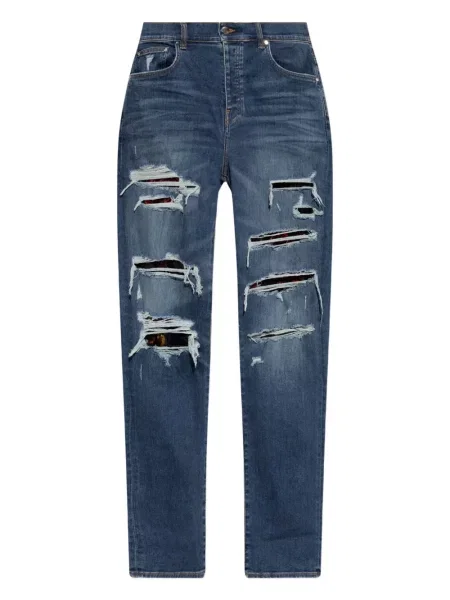 Džíny Amiri s oděrkami modré