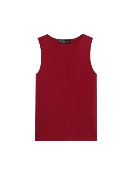 Dzianinowy sweter Brooks Brothers czerwony