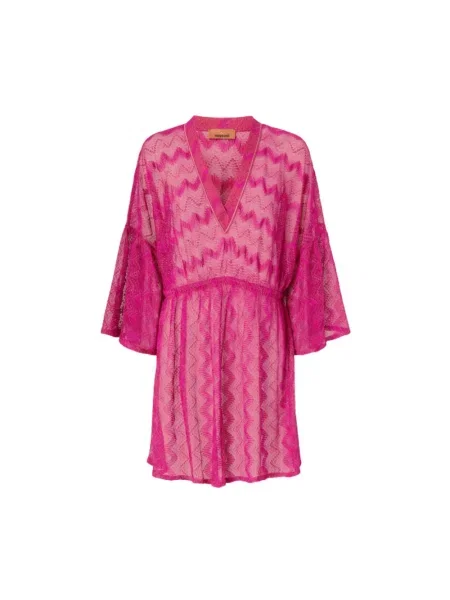 Krótka sukienka Missoni różowa