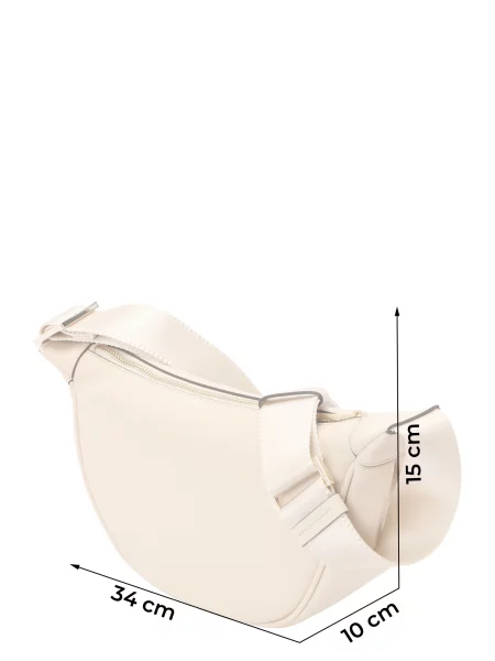 HUGO crossbody kabelka dámska z imitácie kože Orin Hobo biela