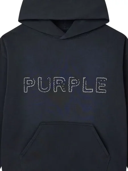 Суичър с качулка Purple Brand черно