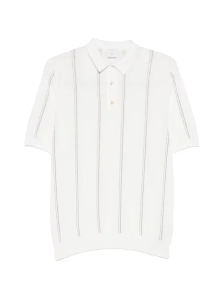Polo Eleventy cu dungi alb