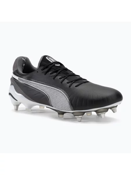 Кросівки футбольні PUMA King Ultimate MxSG puma black/puma white/cool dark grey білі