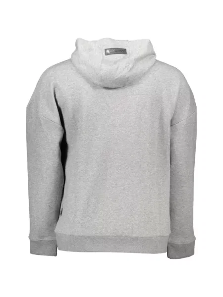 Hoodie Plein Sport με αυτόγραφο γκρι
